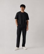 ALTIOR Core Tee in Black — full body, worn