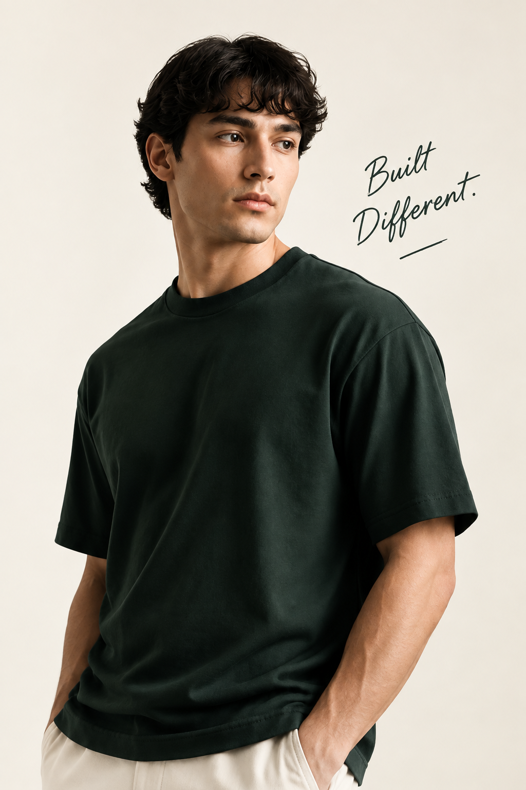 Model wearing the ALTIOR Core Tee in its signature fit