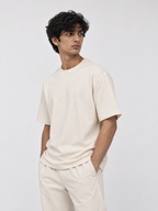 ALTIOR Core Tee in Bone — three-quarter view