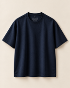 ALTIOR Core Tee in Midnight Navy — flat lay